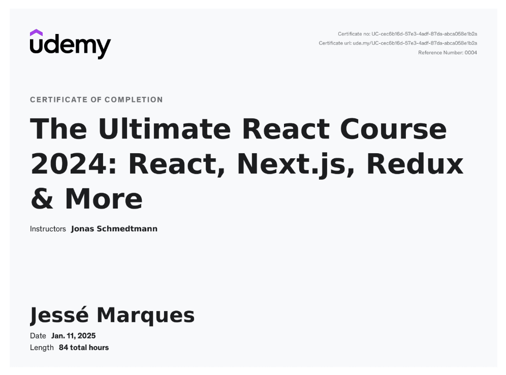 The Ultimate React Course